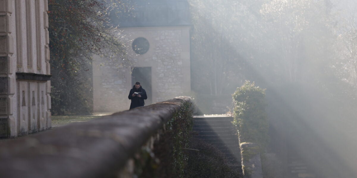 Kloster Beuron im Nebel
